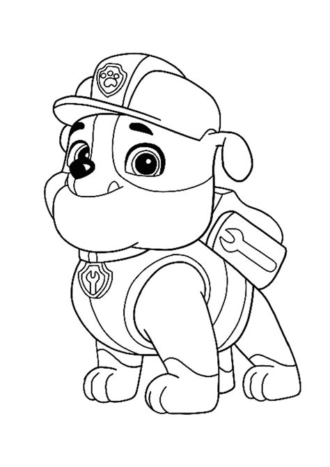 Find the best paw patrol coloring pages for kids & for adults, print 🖨️ and color ️ 180 paw patrol coloring pages ️ for free from our coloring book 📚. Rubble Paw Patrol Coloring Pages Printable - Paw Patrol ...