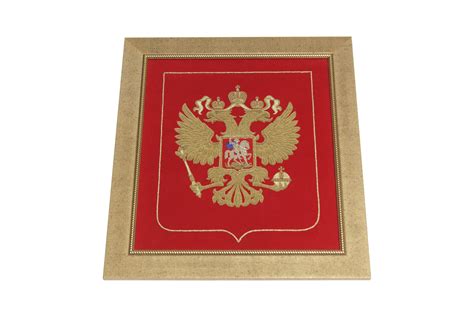 Российский герб, вышитый канителью. | Герб, Работы, Шитье