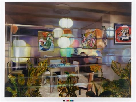 untitled (Haus Lange, Krefeld, dining room), 2017/5, oil ...