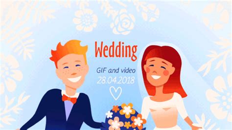 The animated card maker from smilebox is super easy to use. Wedding Gif and video on Behance