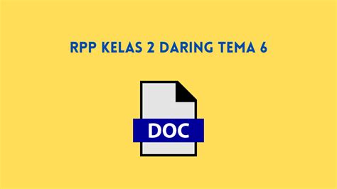 V (lima) / i (satu) tema 2 : RPP Kelas 2 Daring Tema 6 Docx - Katulis