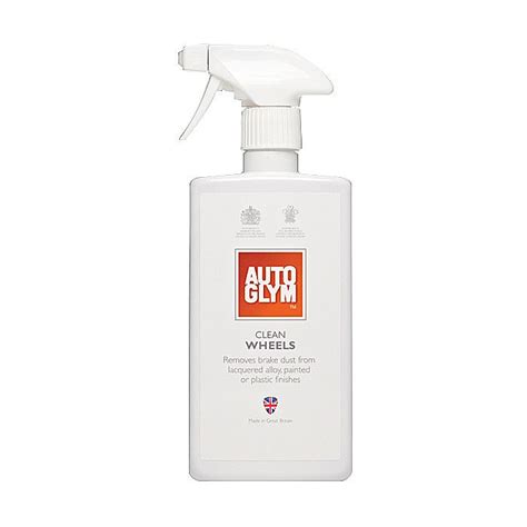 Reactive, acid‐free wheel cleaner with power indicator and gloss additives for thorough and gentle cleaning of high‐quality rims. Autoglym Clean Wheels 500ml Alloy Wheel Cleaner - Ray Grahams DIY Store