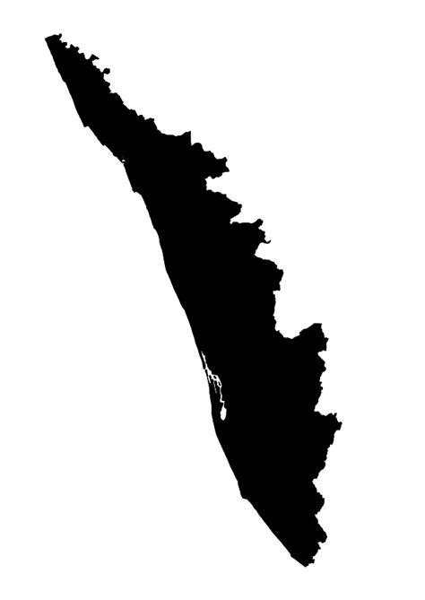 It has all travel destinations, districts, cities, towns, road routes of places in kerala. Kerala free map, free blank map, free outline map, free base map outline, districts, names (white)