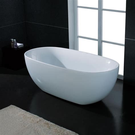 With a flexible apron design, these tubs are easy to install in tight spaces. AKDY 5.58 ft. Acrylic Center Drain Oval Double Ended ...