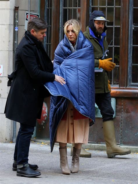 Taking a break would definitely scare me, kaley cuoco. Kaley Cuoco - "The Flight Attendant" Set in NYC 11/13/2019 • CelebMafia