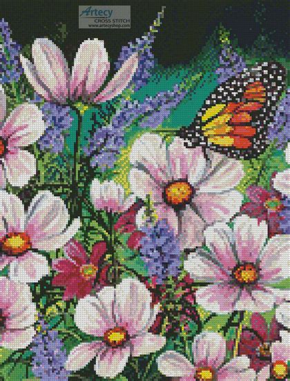 Magical, meaningful items you can't find anywhere else. Artecy Cross Stitch. Pink Cosmos (Crop) Cross Stitch ...