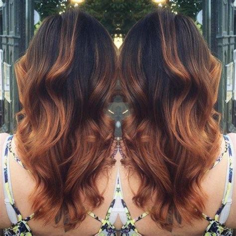 The ombre technique is still very trendy and it's also used in this light chestnut hair color that also combines chocolate tones with lighter shades. black hair with chestnut ombre highlights | Chestnut brown ...