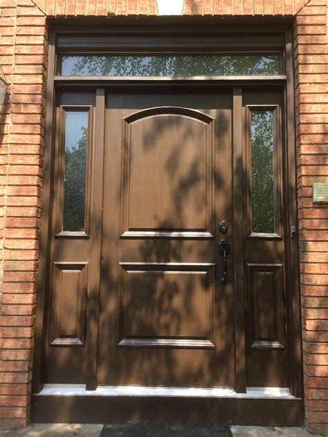 A bright front door paint color can make the whole front of the home pop, while a darker or moodier shade can help the exterior feel elegant and sophisticated. Painted Front Door For a New Look - Monk's Home Improvements
