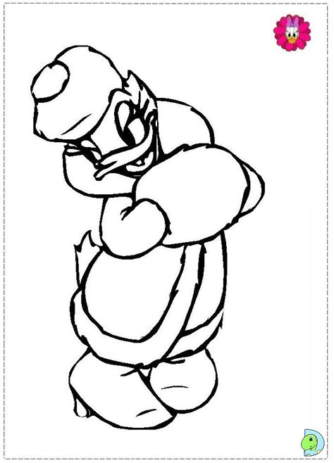 There is the coloring page of the funniest disney duck! Daisy Duck Coloring page- DinoKids.org