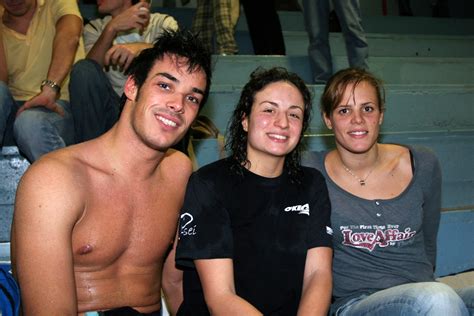 Portrait de philippe lucas, entraîneur de la nageuse laure manaudou après qu'hier soir, elle a décroché la médaille d'or sur le 4. luca marin - aLice