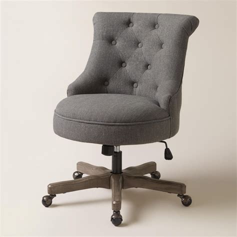 If you're used to spending most of your day behind a desk, you want an office chair that you enjoy as much as your desk accessories and vision board that reminds you of your goals. Upholstered Office Chair On Wheels - Home Office Furniture ...