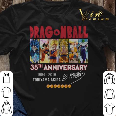 Home of all things dragon ball z in north america. Signature DragonBall Z 35th anniversary 1984-2019 Toriyama Akira shirt, hoodie, sweater ...