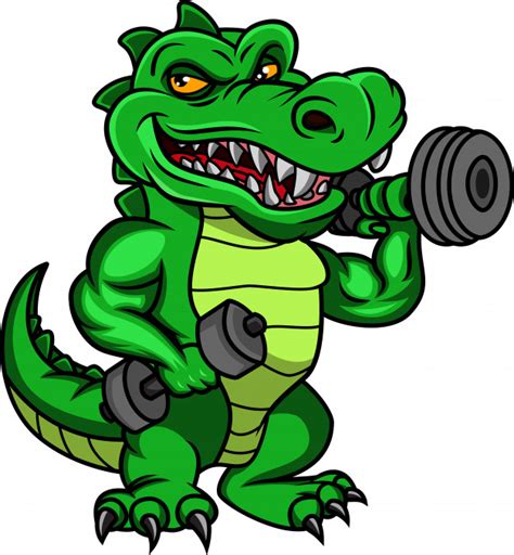 Voir plus d'idées sur le thème dessin mignon facile, dessins mignons, dessin. Dessin Animé Mignon Crocodile Tenant Des Haltères ...