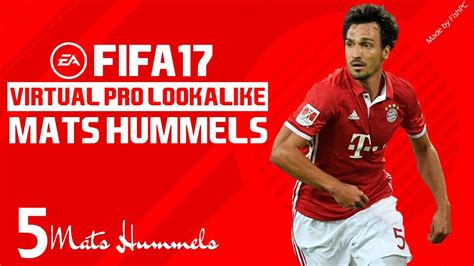 New fifa 17 ratings have been revealed by ea sports today. FIFA 17 | VIRTUAL PRO LOOKALIKE TUTORIAL - MATS HUMMELS ...