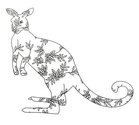 You might also be interested in. Kangaroo easy coloring book printable page for kids ...