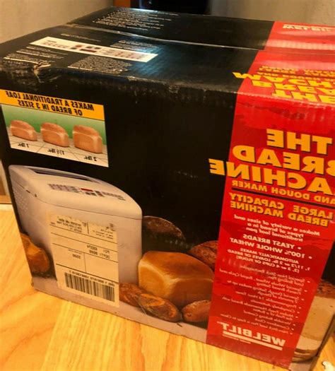 Program for basic white bread (or for whole wheat bread, if your machine has a whole wheat setting), and press start. NEW, SEALED - ABM6000 Welbilt BREAD MACHINE