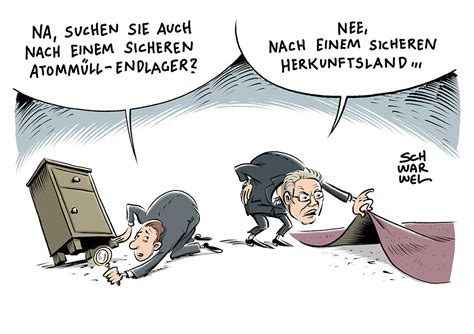 Karikaturen finden sich täglich in nahezu allen medien. - Schwarwel Karikatur