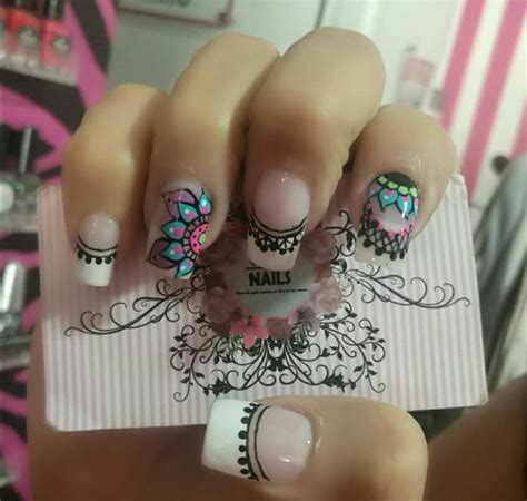 Mandala designs nails are so versatile that it would be difficult to put them all in one place. Imagen sobre Uñas atrapasueños de Joselyne de Mena en uñas ...