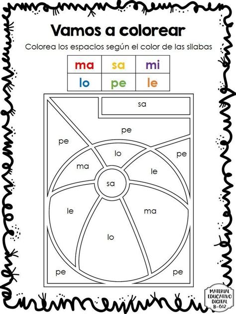 Material interactivo para trabajar las sílabas para preescolar y primaria cuadernillo de sílabas, correspondiente a la serie de fichas de las letras . Pin en letras