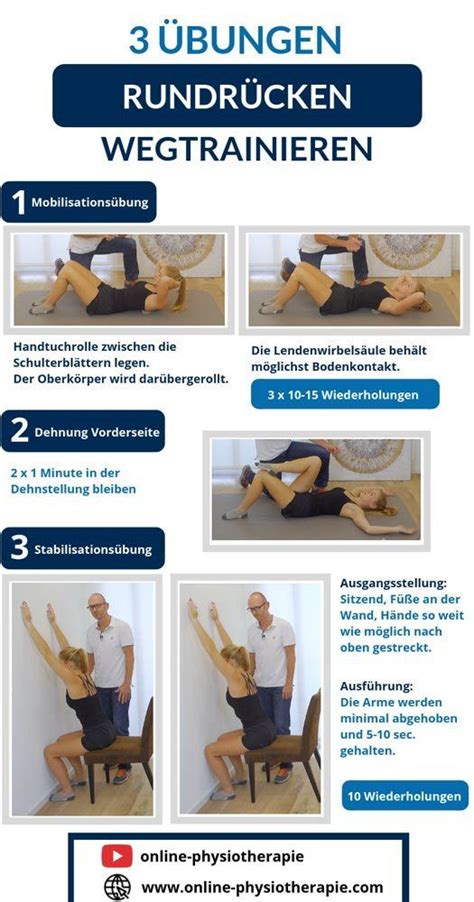 Versuche, mindestens 30 minuten an drei tagen der woche zu trainieren, um gute. Rundrücken Übungen (mit Bildern) | Fitnessübungen zu hause ...