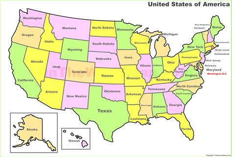 10 fresh printable map of the united states and capitals