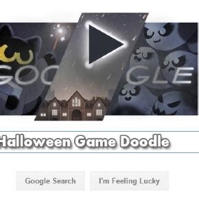 The latest google doodle is a halloween special featuring a magic catcredit: Google's 2016 Halloween 'game doodle": tips and tricks