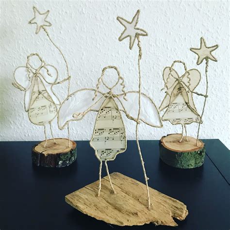 Möchten sie papierdraht figuren basteln, benötigen sie erst einmal natürlich papierdraht. Papierdrahtfiguren Engel | Basteln weihnachten draht ...