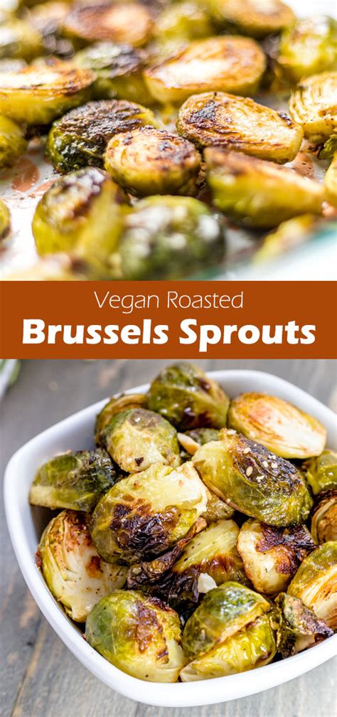 Mushroom and brussels sprouts over polentasilviamagda. Vegan Roasted Brussels Sprouts Recipe with Garlic and Lemon