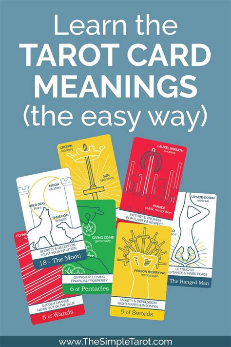 Here is a handy tarot card meanings list to get your psychic juices flowing. 5 Simple Tips for Learning the Meanings of Tarot Cards | Tarot learning, Tarot card meanings ...