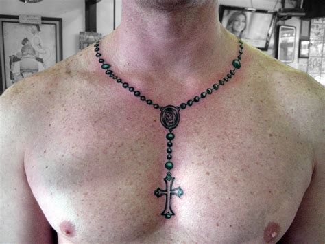 For guys who want a more extensive and more detailed compass tattoo, the chest is ideal. Rosary Chest Tattoo Designs Ideas and Meaning | Tattoos For You