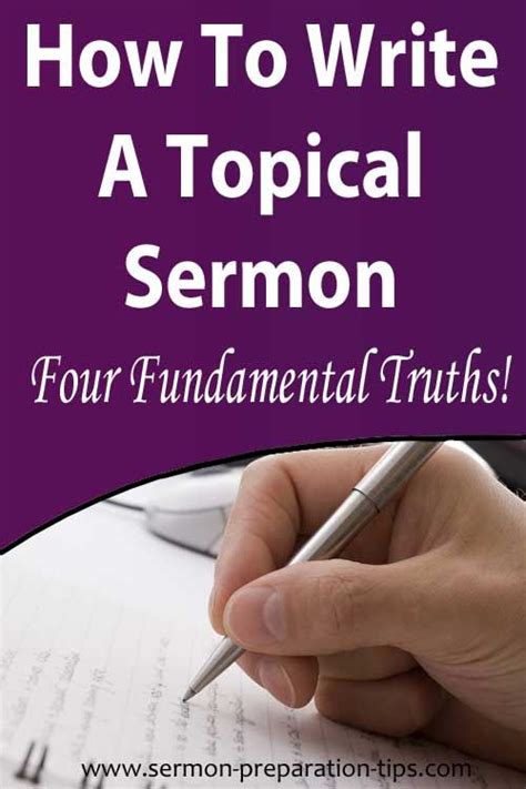 How to write a sermon outline for beginners 101: Pin on Sermon Preparation Tips