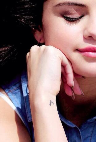 Is it a new tattoo? selena gomez small note tattoo - Google Search | Note ...
