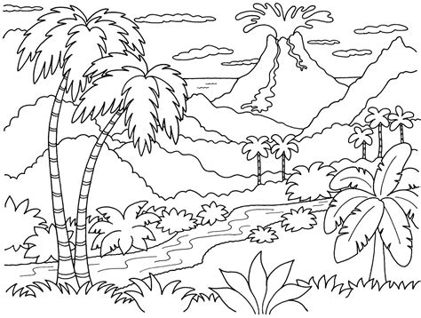 Coloring pages are a fun way for kids of all ages to develop creativity, focus, motor skills and color recognition. Free Printable Landscape Coloring Pages For Adults at GetDrawings | Free download
