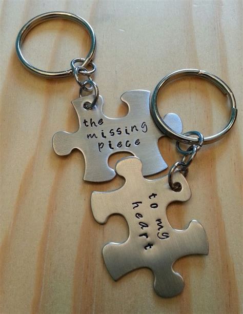 This, of course, is for beginners like me. You are my missing piece Keychain Puzzle Pieces Keychain ...