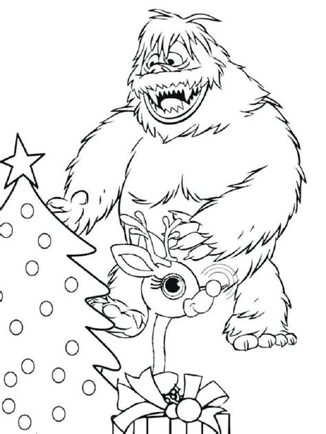 Abominable snowman coloring pages rudolph. Elegant Abominable Snowman Coloring Page - cool wallpaper