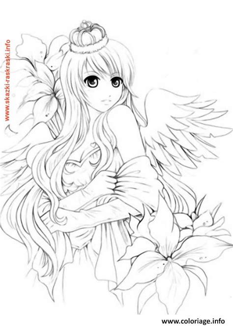 Oossu'i oe manga :3,ŕ mœvement. Coloriage De Princesse Manga A Imprimer