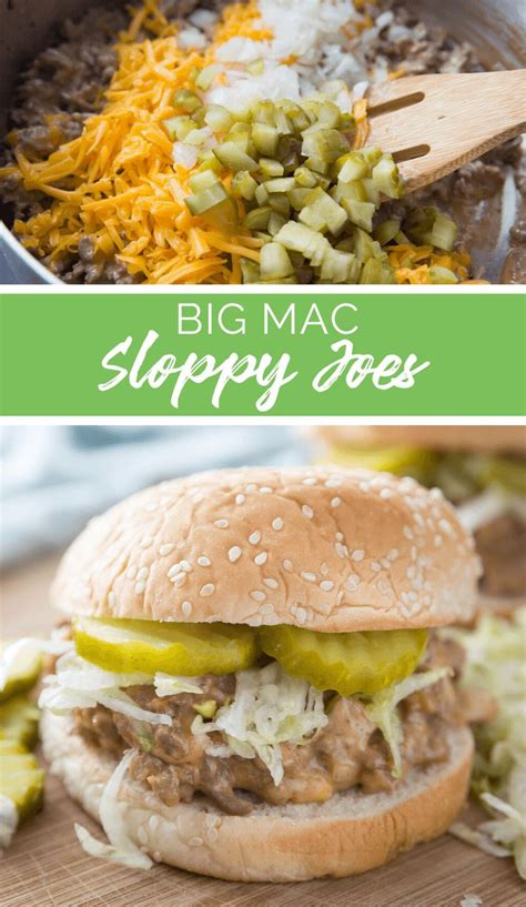 Sloppy joes tonight, or mac and cheese? This Big Mac Sloppy Joe gives you all the flavors of your ...