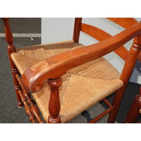 Free delivery and returns on ebay plus items for plus members. Vintage French Country Ladderback Rush Chairs - a Pair ...