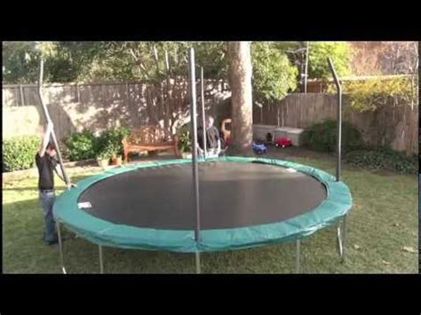 Tie the nets to the base. Orbounder OR1413 Trampoline Assembly Video - YouTube