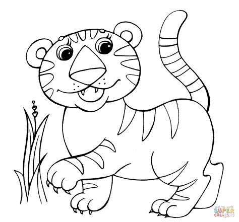 Kleurplaat tijger dieren kleurplaat animaatjesnl. Kleurplaat Baby Tijger | Krijg duizenden kleurenfoto's van ...