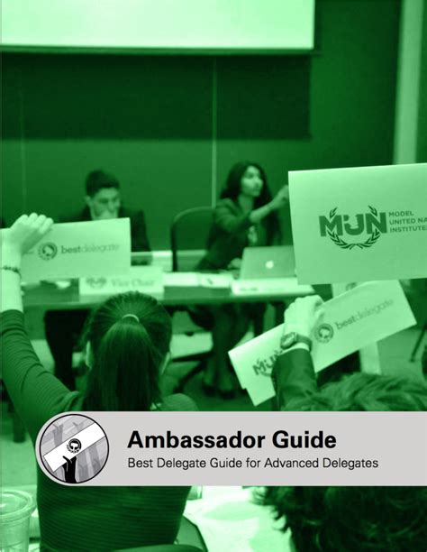 Maybe you would like to learn more about one of these? Ambassador Guide - Model United Nations Institute by Best ...