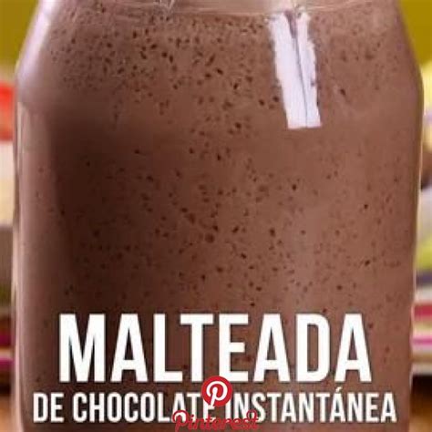 Es una tarta fácil y rápida de hacer. Malteada de Chocolate Instantánea | Recetas de tartas y ...