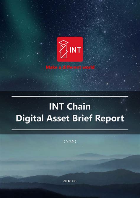 Technology has sped up the business cycle. INT Chain Digital Asset Brief Report : INT_Chain