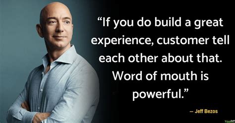 Mar 07, 2018 · american entrepreneur jeff bezos is the founder and chief executive officer of amazon.com and owner of 'the washington post.' his successful business ventures have made him one of the richest. "If you do build a great experience, customer tell each ...