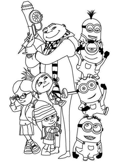 Archery is the sport of shooting an arrow from a bow. Minion Printable Coloring Pages Minions 37 Animation ...