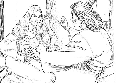 Christmas advent coloring pages to print. Annunciation and Visitation Coloring Pages