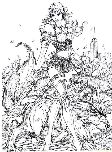 Sexy fairies coloring pages best coloring page site image description: Pin on Sultry Babe Coloring Book Pages