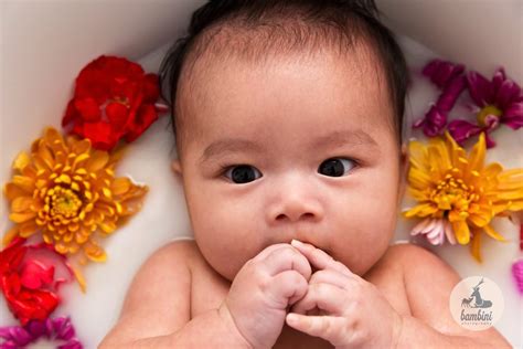 Remember that your little one can still have loads of fun even if it's a short bath. Dry Or Milk Bath Photography? Baby Milk Bath Photoshoot