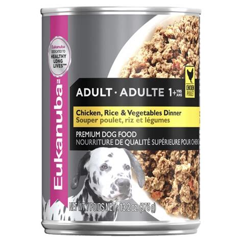 Eukanuba dog food offers a variety of food types for your pet, including puppy, adult, senior, and breed specific foods. Eukanuba Adult Chicken, Rice & Vegetables Dinner Wet Dog ...