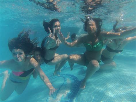 Gopro fun in swimming pool. Freezing in the south